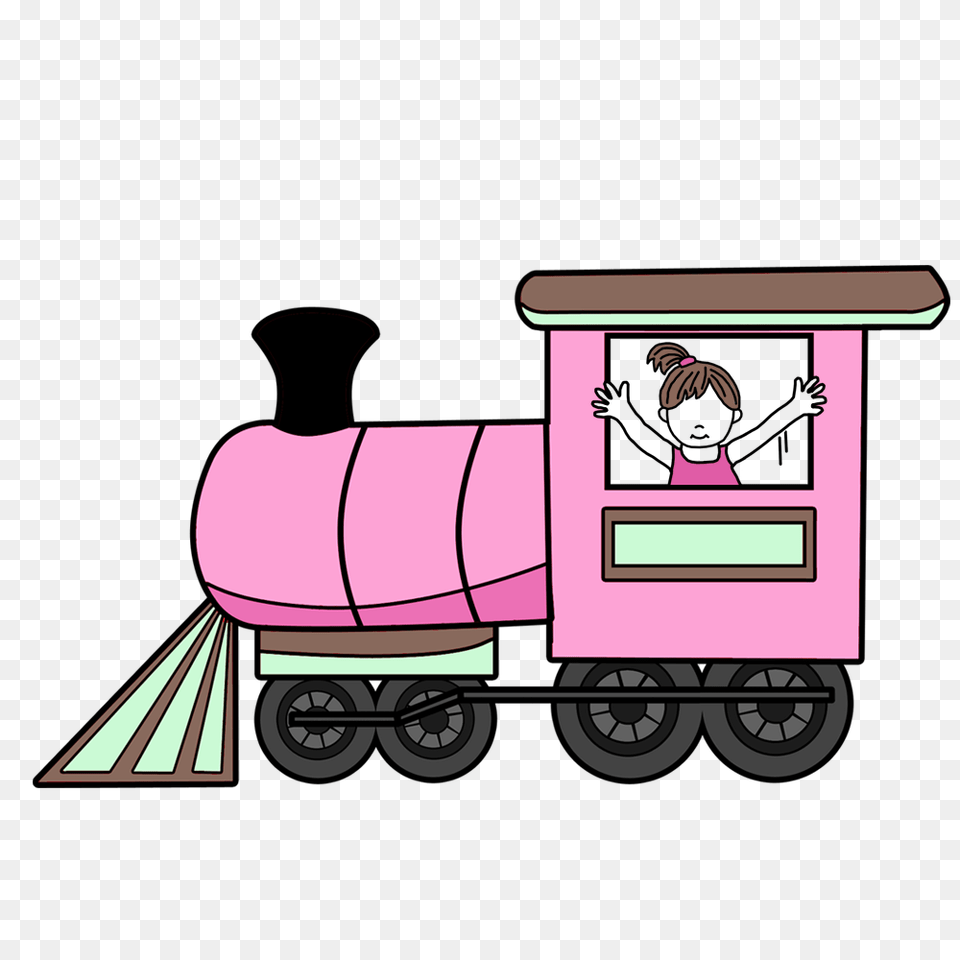 Children Riding On The Train Royalty Cliparts Vectors, Baby, Person, Wheel, Machine Png Image