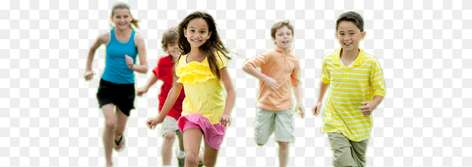 Children Running Run Children, T-shirt, Clothing, Shorts, Boy Free Png Download
