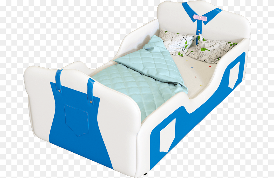 Children S Bed Boy Cartoon Leather Bed Small Bed With Futon Pad, Crib, Furniture, Infant Bed, Couch Free Transparent Png