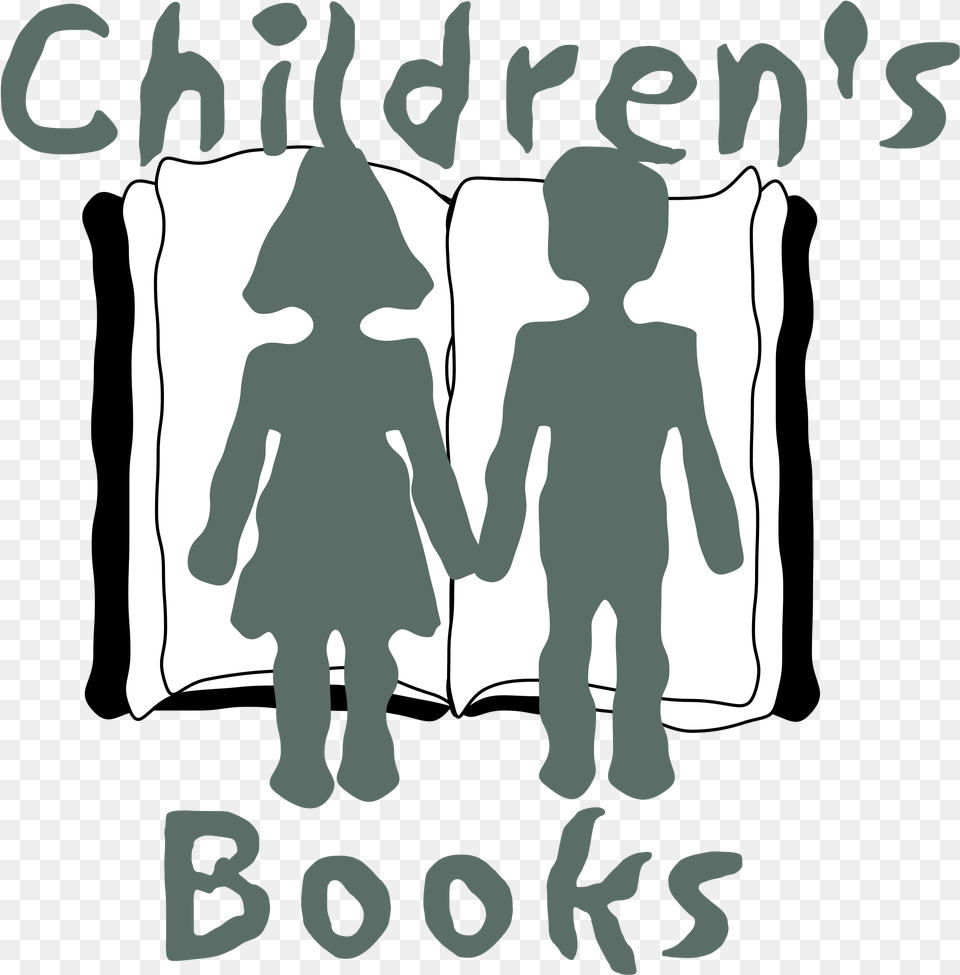 Children S Books Logo Transparent Poster, Silhouette, Publication, Person, Book Png Image