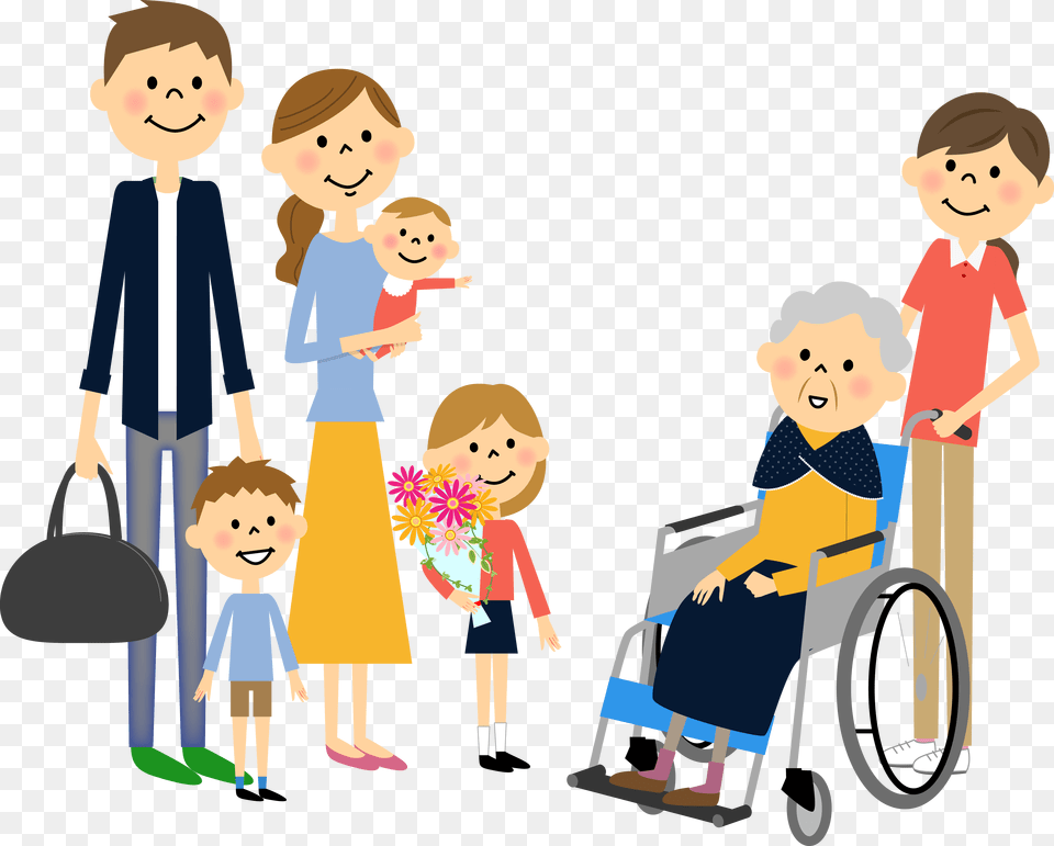 Children S Hospitals Have Known This For A Long Time Caring Family Member Clipart, Furniture, Person, Coat, Clothing Free Png Download