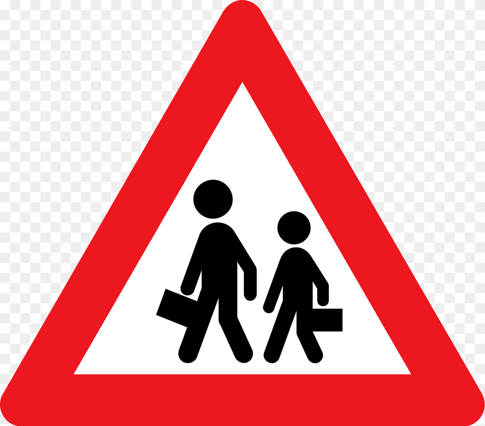 Children Sign In Denmark Clipart, Symbol, Road Sign, Boy, Child Png