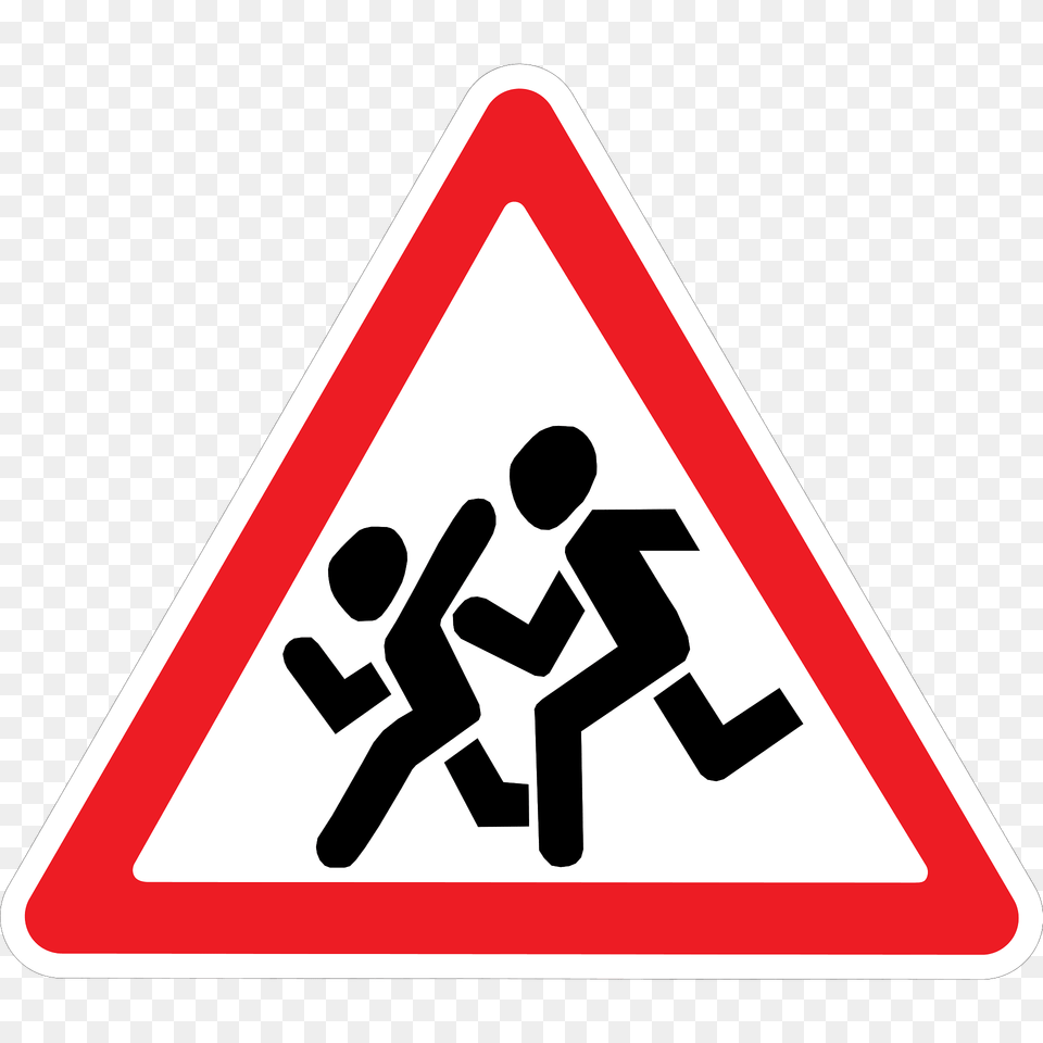 Children Sign In Ukraine Clipart, Symbol, Road Sign Png Image