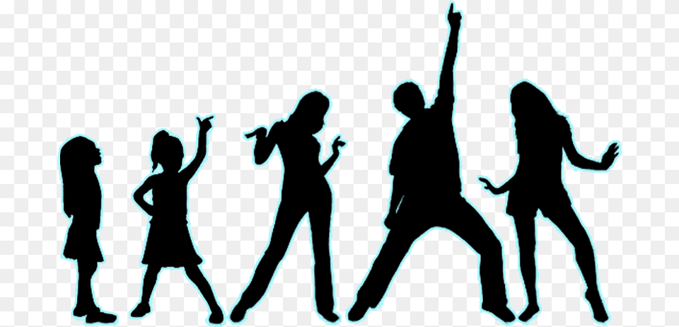 Children Singing At Getdrawings Com For Children Singing Silhouette, Person, Walking, Leisure Activities, Dancing Png