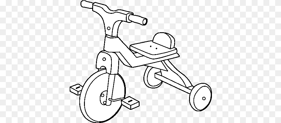 Children Tricycle Coloring, Transportation, Vehicle, Device, Grass Free Png
