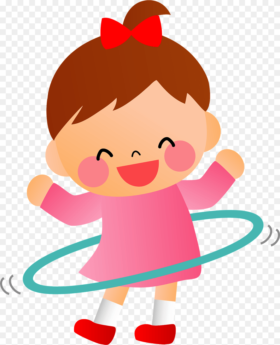 Children Twirling Hula Hoop Clipart, Toy, Baby, Person Free Png