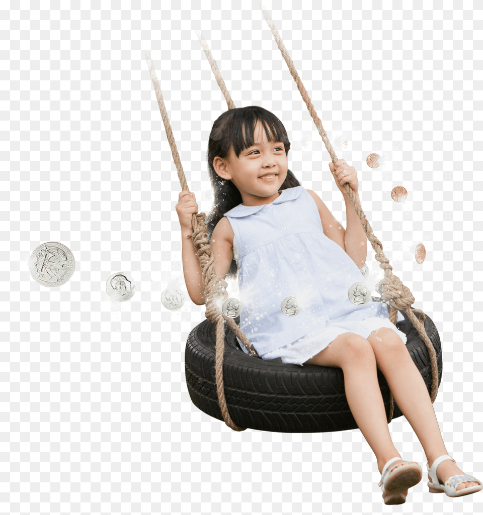 Children Walking Kid On Swing, Toy, Person, Child, Girl Free Transparent Png