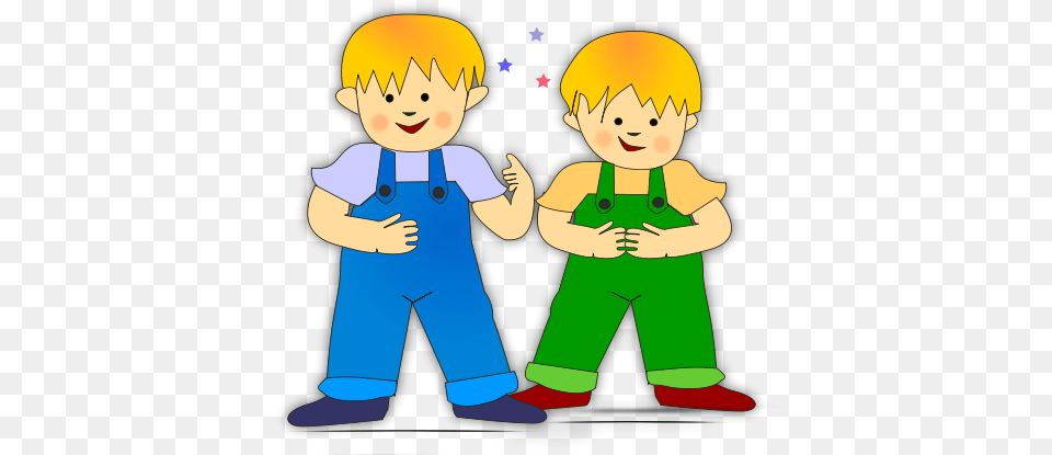 Children Walking Two Brothers Clipart, Clothing, Pants, Book, Comics Png