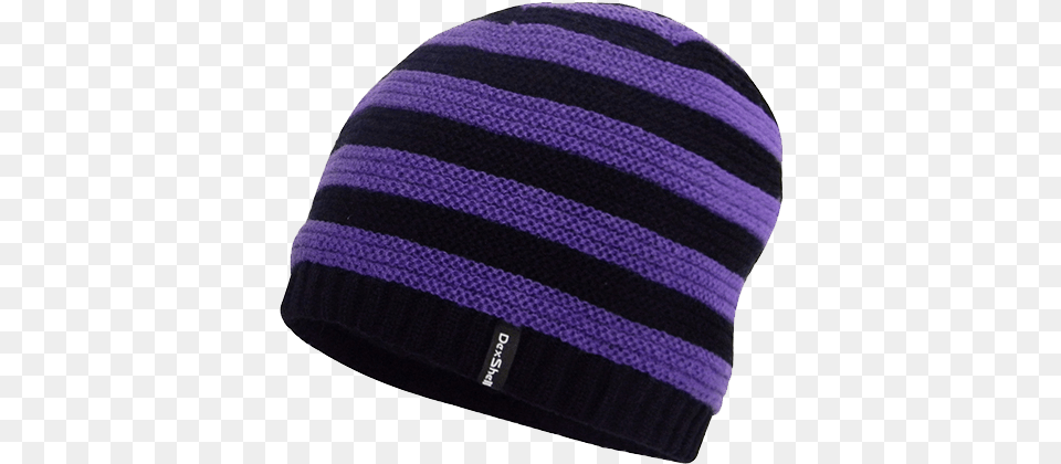 Children Waterproof Beanie Purple Stripe Dexshell, Cap, Clothing, Hat, Hoodie Free Png