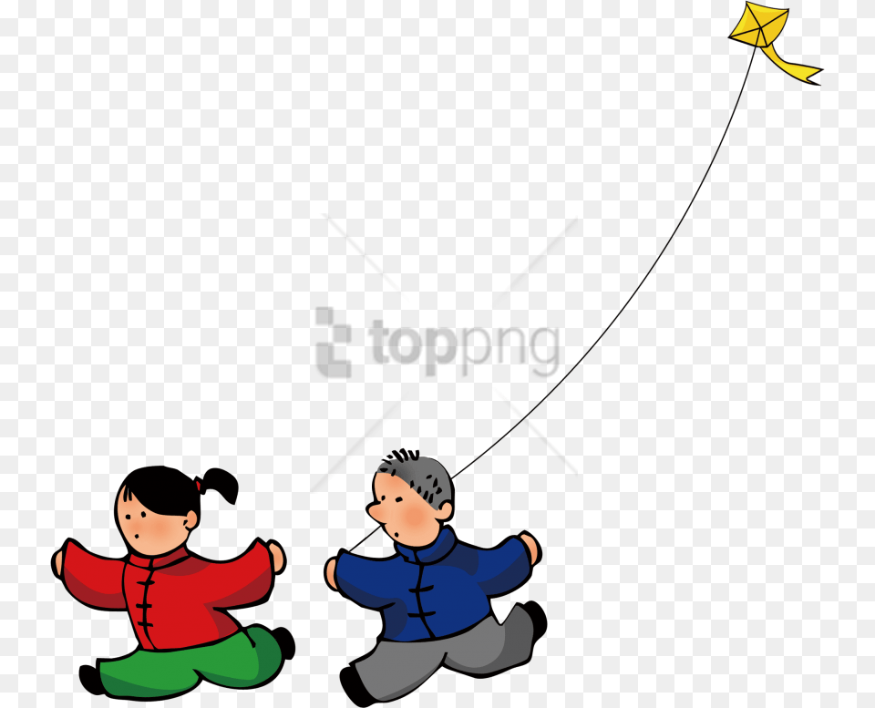 Children Who Fly Kites Kids Clip Art Kite Flying, Baby, Person, Face, Head Png Image