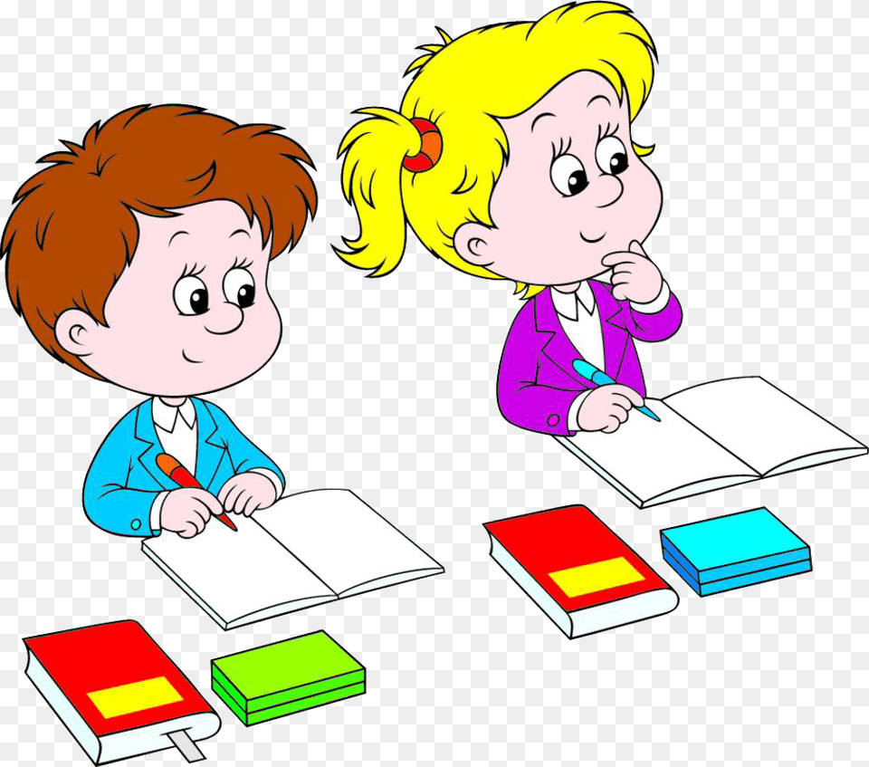 Children Writing Clipart, Book, Publication, Baby, Face Free Png