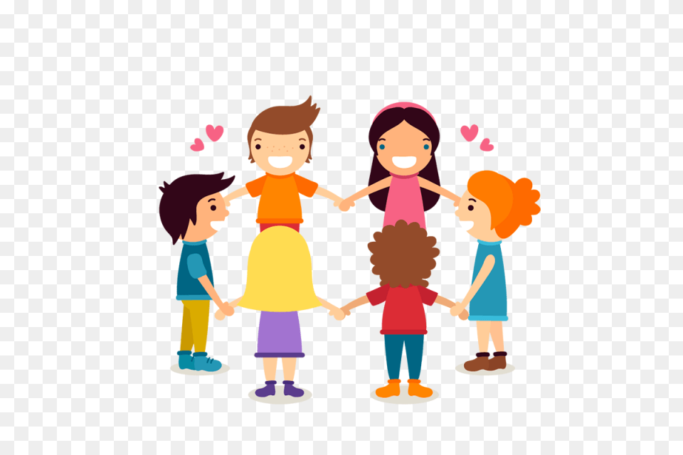 Childrenamp Day Hand In Hand Children Cartoons Vectors, Baby, Person, Face, Head Free Transparent Png