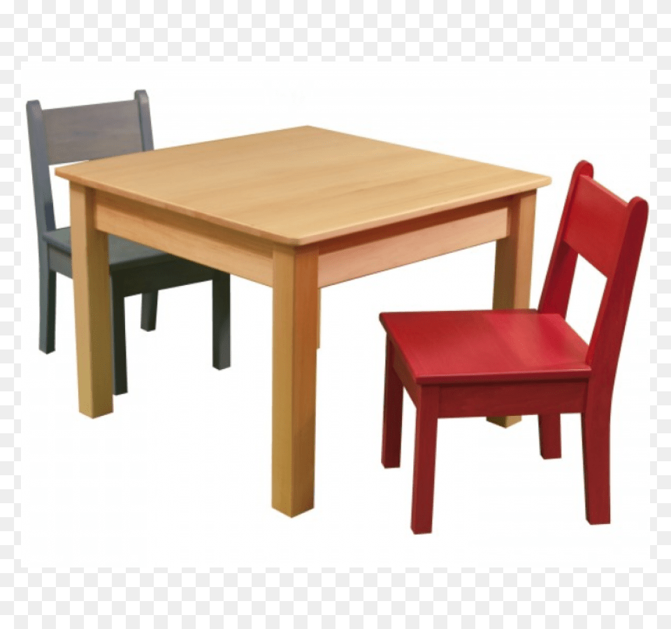 Childrens Wood Top Table, Furniture, Dining Table, Chair, Desk Png Image