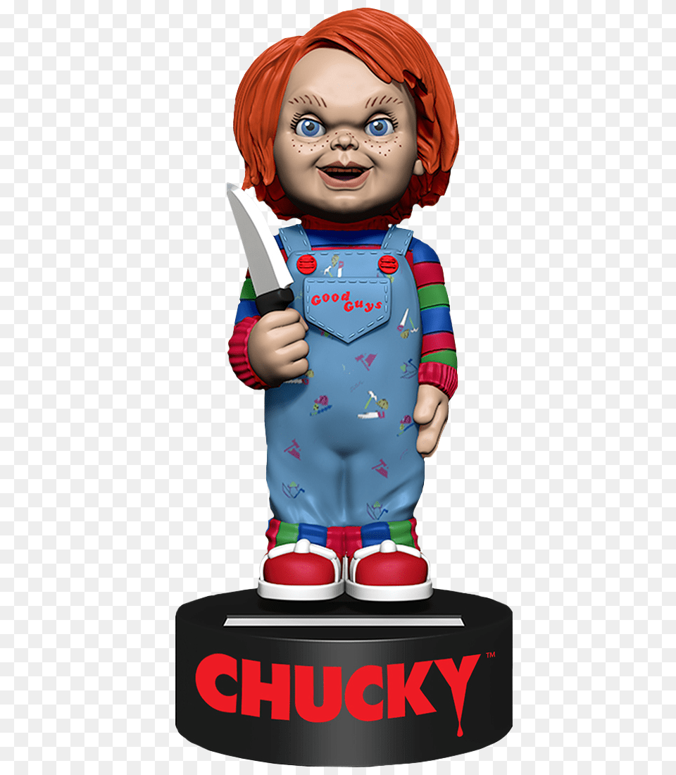 Childs Play Chucky Solar Powered Body Knocker, Baby, Person, Face, Head Free Transparent Png
