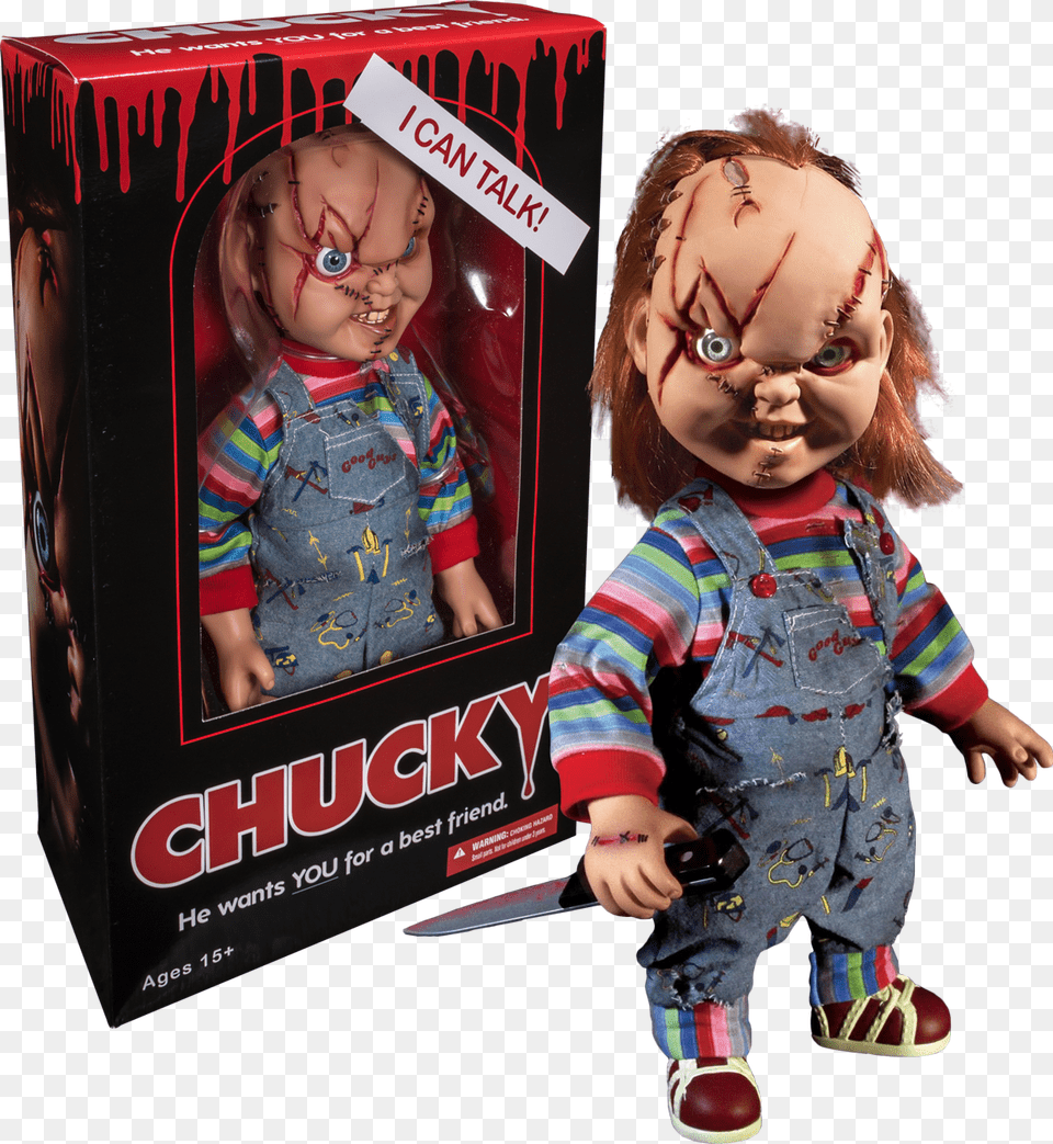 Childs Play Chucky Talking Action Figure Chucky, Doll, Toy, Baby, Person Free Transparent Png