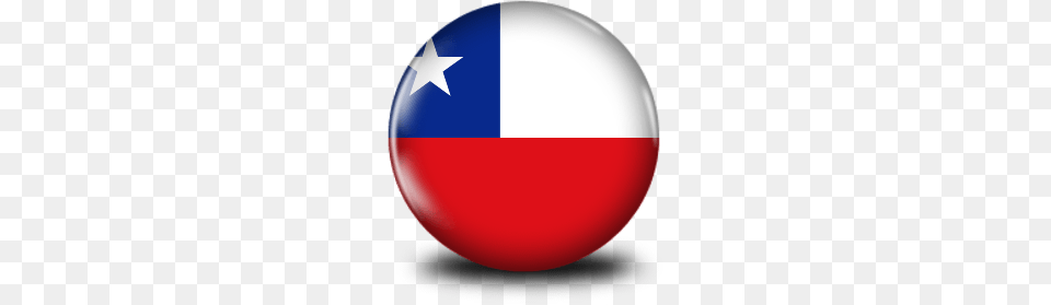 Chile Flag Buttons And Icons, Sphere, Ball, Football, Soccer Png Image
