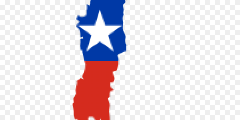 Chile Flag Clipart, Star Symbol, Symbol, Person Png Image