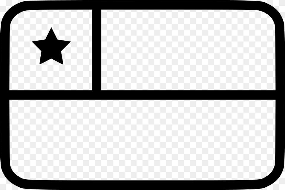 Chile Flag Comments Icon, Symbol, Star Symbol, White Board Free Png Download