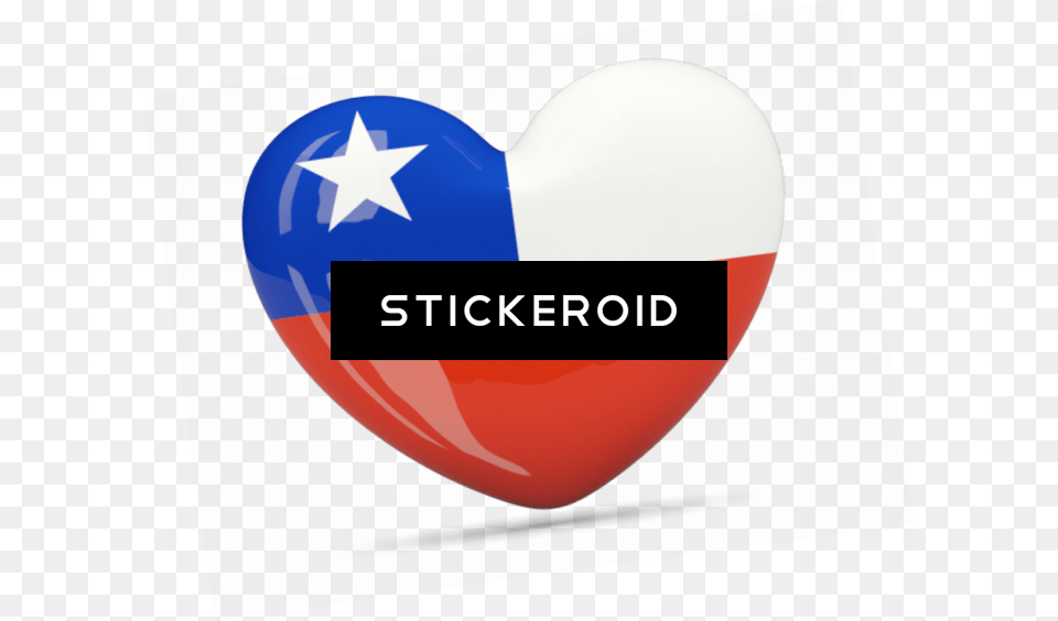Chile Flag Hd, Logo, Heart, Symbol, Disk Png Image