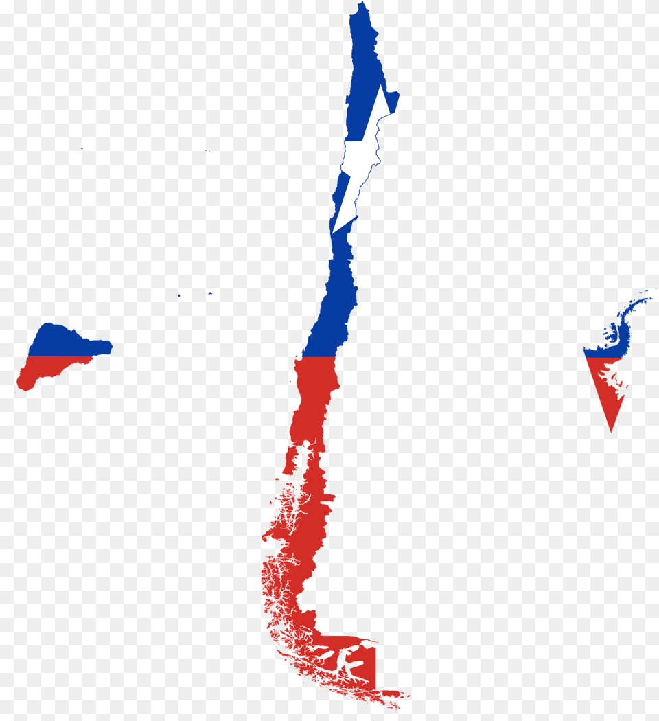 Chile Flag Map Of Chile, Nature, Chart, Plot, Land Free Png