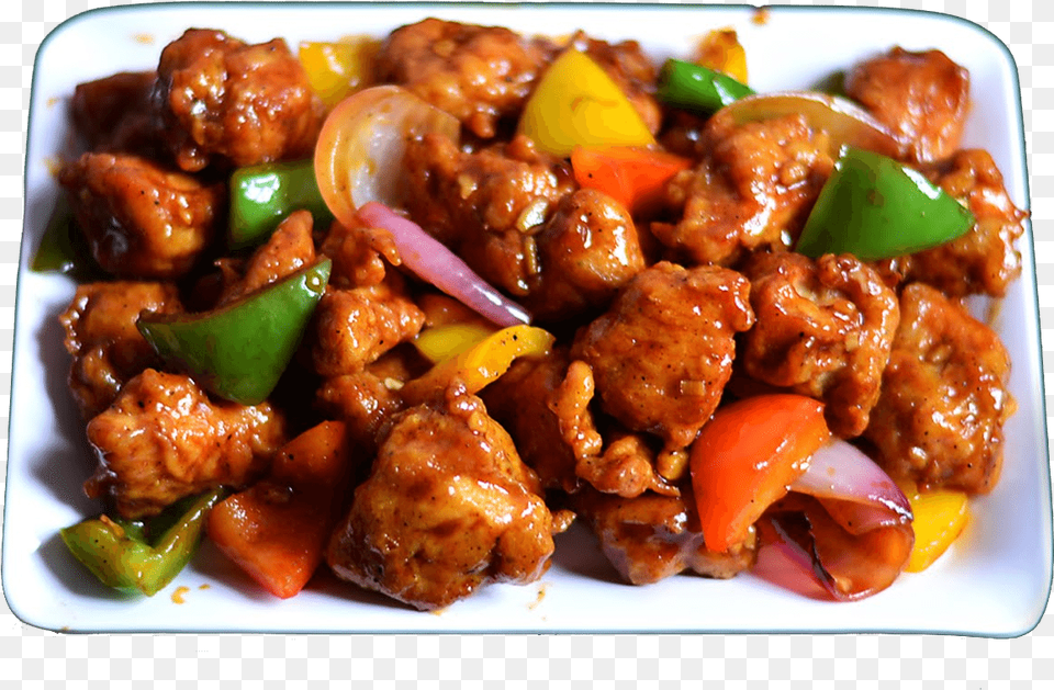 Chili Chicken Chicken Chilli With Capsicum, Food, Food Presentation, Meal, Dish Png