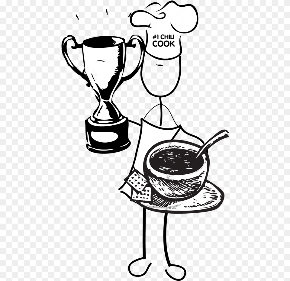 Chili Cook Off Black And White, Cup, Cutlery, Spoon, Face Free Png