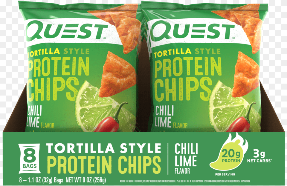 Chili Lime Tortilla Style Protein Chips Potato Chip, Citrus Fruit, Food, Fruit, Plant Free Png Download