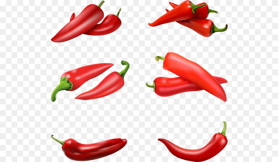 Chili Realistic Mesh Fill Art Spice Hot Realistic Design Mesh Fill, Bell Pepper, Food, Pepper, Plant Free Transparent Png
