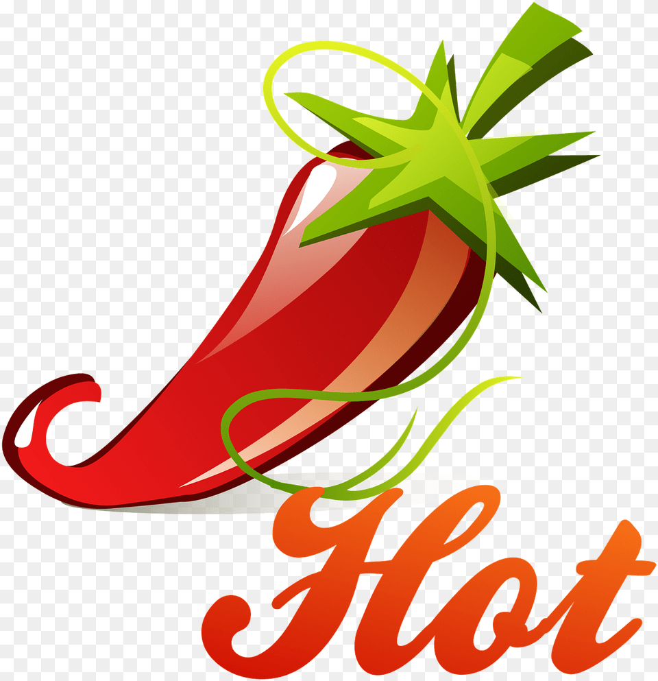 Chili Red Hot Pepper Logo Clip Art Hot Tamale, Berry, Food, Fruit, Plant Png Image