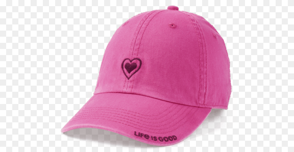 Chill Cap Heart Outline Baseball Cap, Baseball Cap, Clothing, Hat Free Png Download