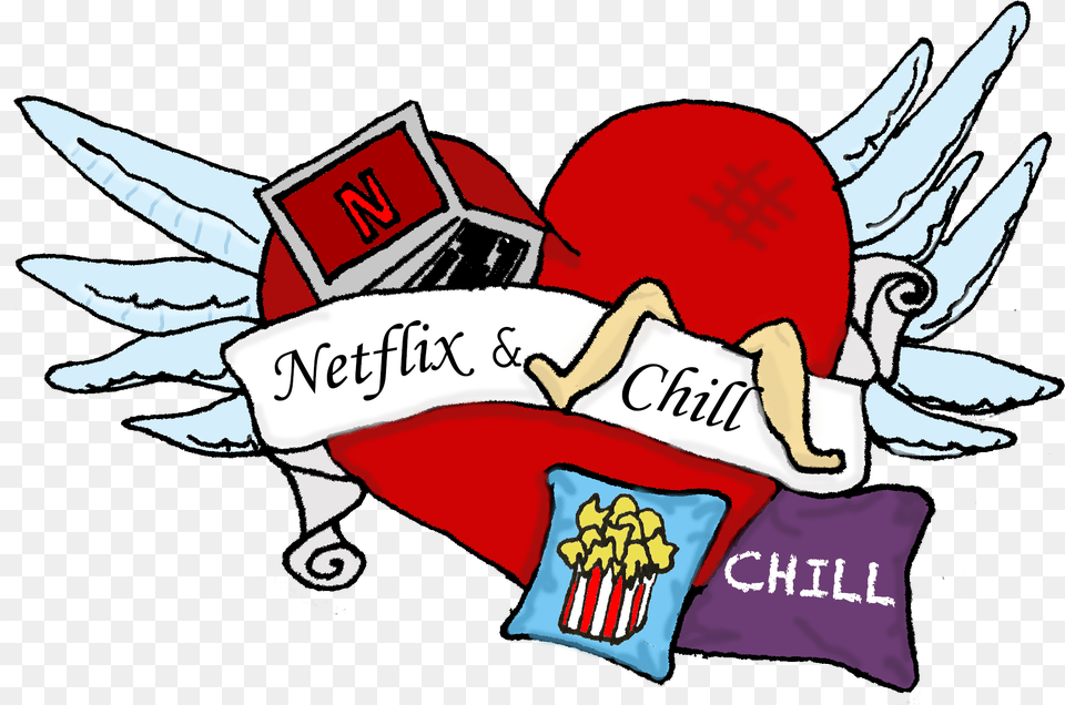 Chill Logo Transparent Image Clipart Netflix And Chill, Book, Comics, Publication, Baby Png