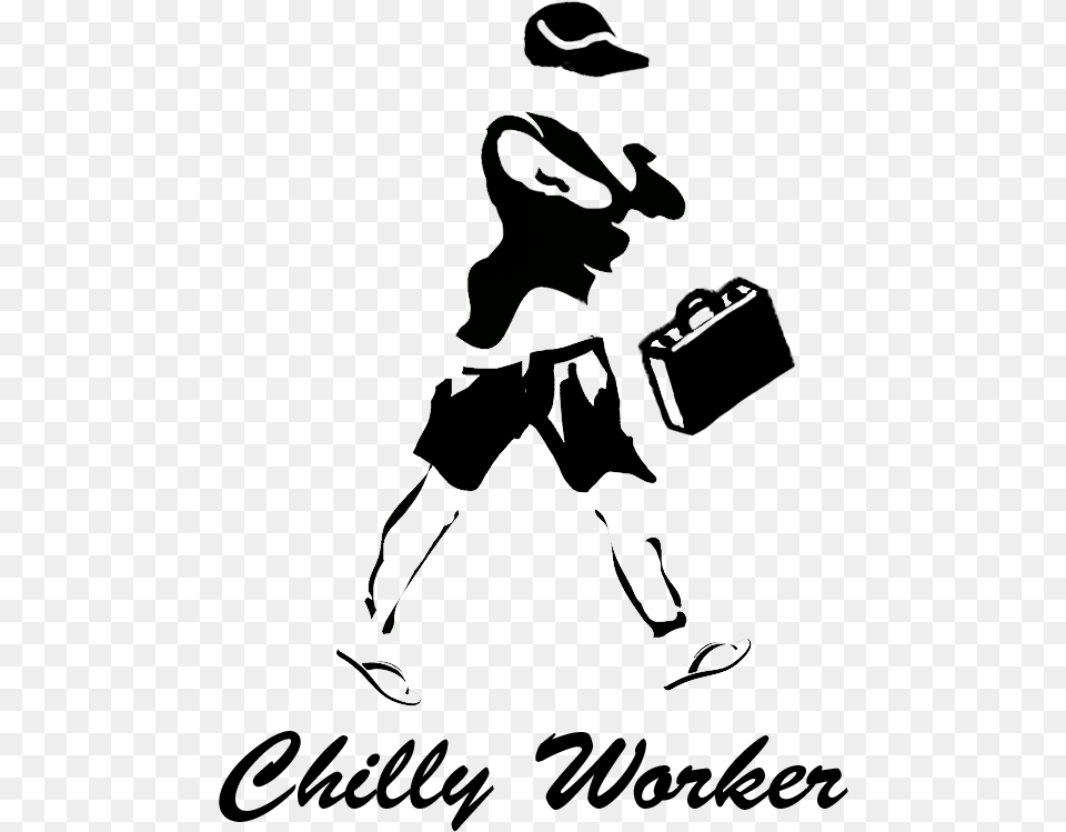 Chill Office Hk Illustration, Bag, Briefcase, Person, Silhouette Free Png