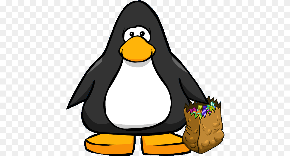 Chill S Club Penguin Opinions Halloween Party Club Penguin Money Bag, Animal, Bird Free Png