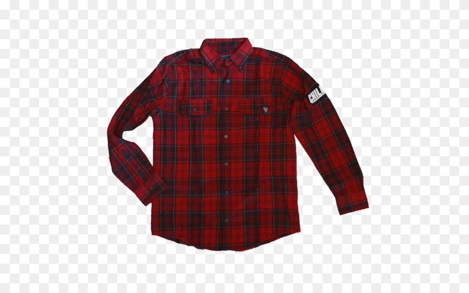 Chill Vibes Friends Red Flannel, Clothing, Dress Shirt, Long Sleeve, Shirt Png