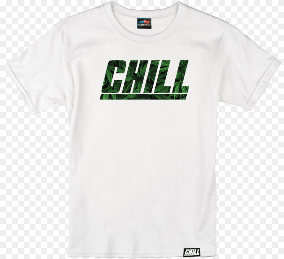 Chill Weed Pattern White Tee Thinking Of Youth Toy, Clothing, T-shirt, Shirt Free Png
