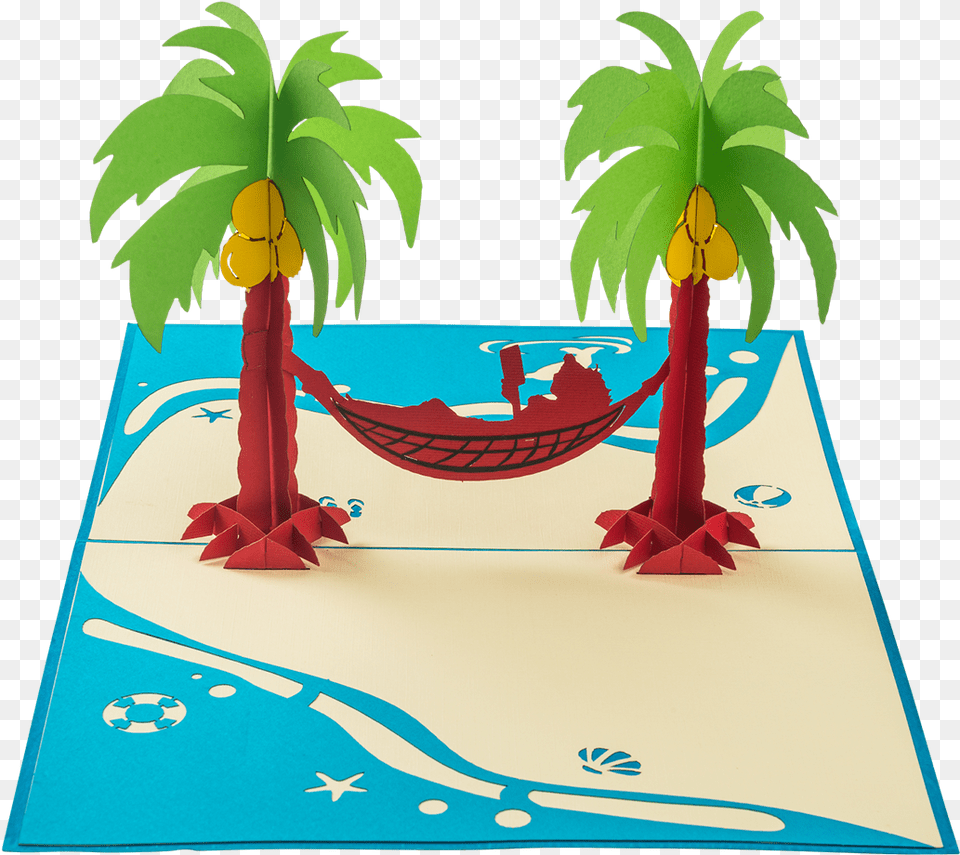 Chillax Girl Chilling In A Rope Hammock Strung Between Illustration, Furniture, Plant Free Transparent Png