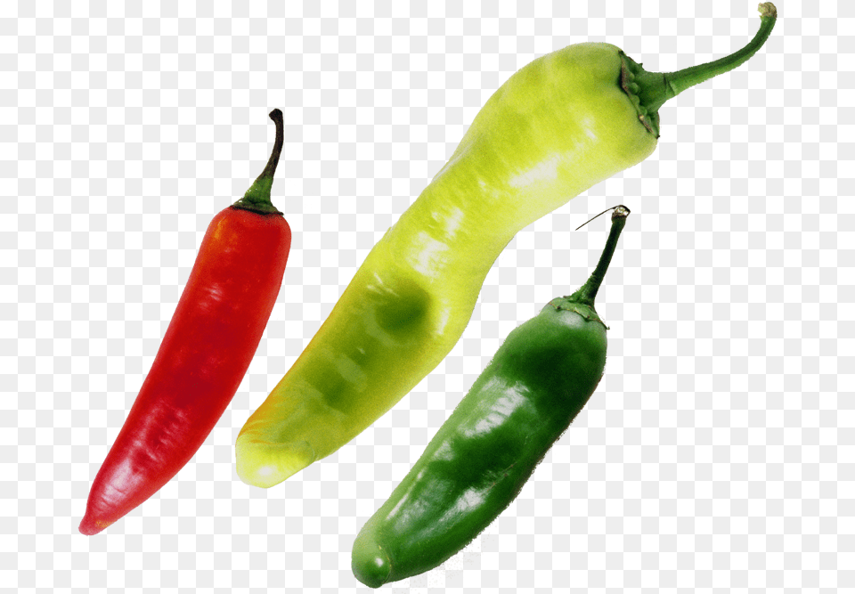 Chilli Chilli Pepper Red Green Yellow, Food, Produce, Plant, Vegetable Free Png Download