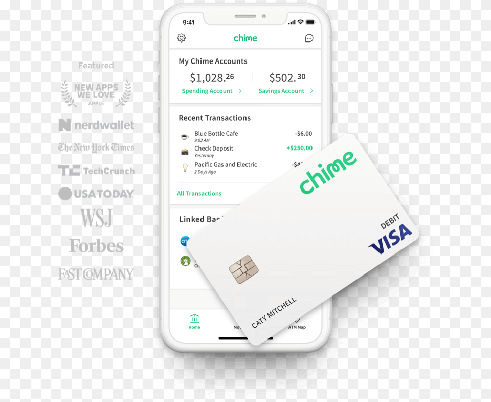 Chime Bank, Text, Credit Card, Electronics, Mobile Phone Png Image
