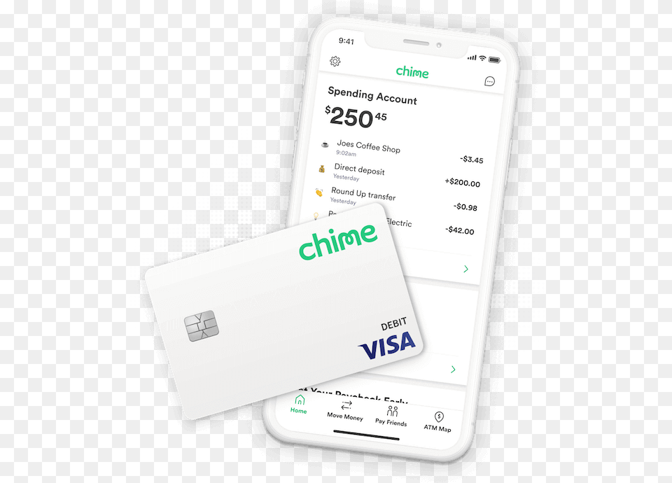 Chime Online Banking App And Debit Card Chime Credit Card, Text, Electronics, Mobile Phone, Phone Free Png Download