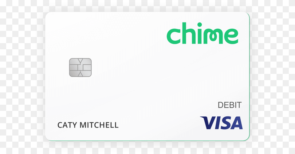 Chime Visa Debit Card Chime Bank Debit Card, Text, Computer, Credit Card, Electronics Png Image