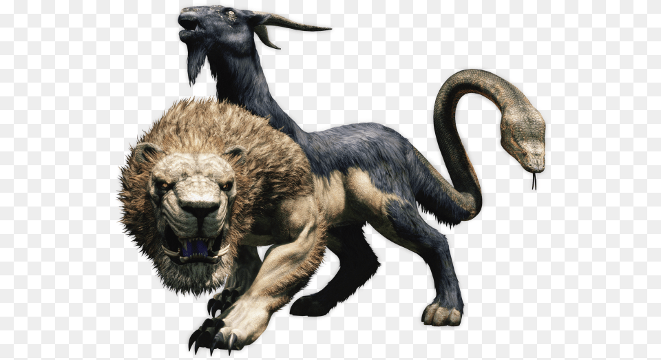 Chimera Was A Monster From The Greek Mythology A Hybrid Dragon39s Dogma Chimera, Animal, Mammal, Lion, Wildlife Free Png Download