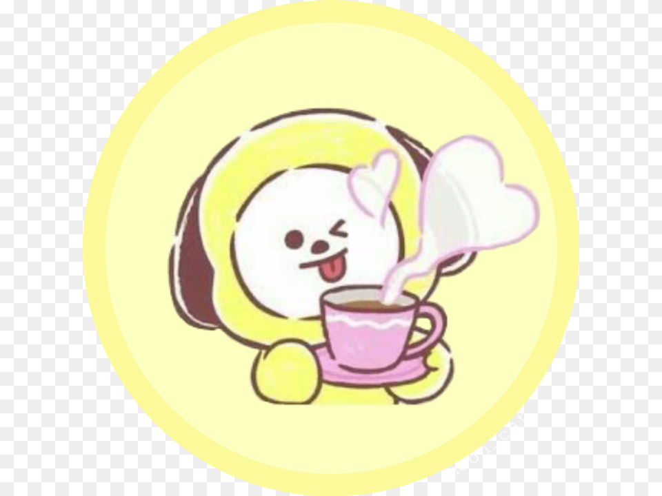 Chimmy Bt21 Chimmy Good Morning, Beverage, Coffee, Coffee Cup, Food Png Image