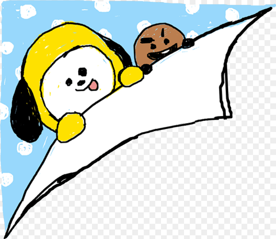 Chimmy Shooky Bt21 Chimmy And Shooky, Sleeping, Person, Outdoors, Nature Free Png Download
