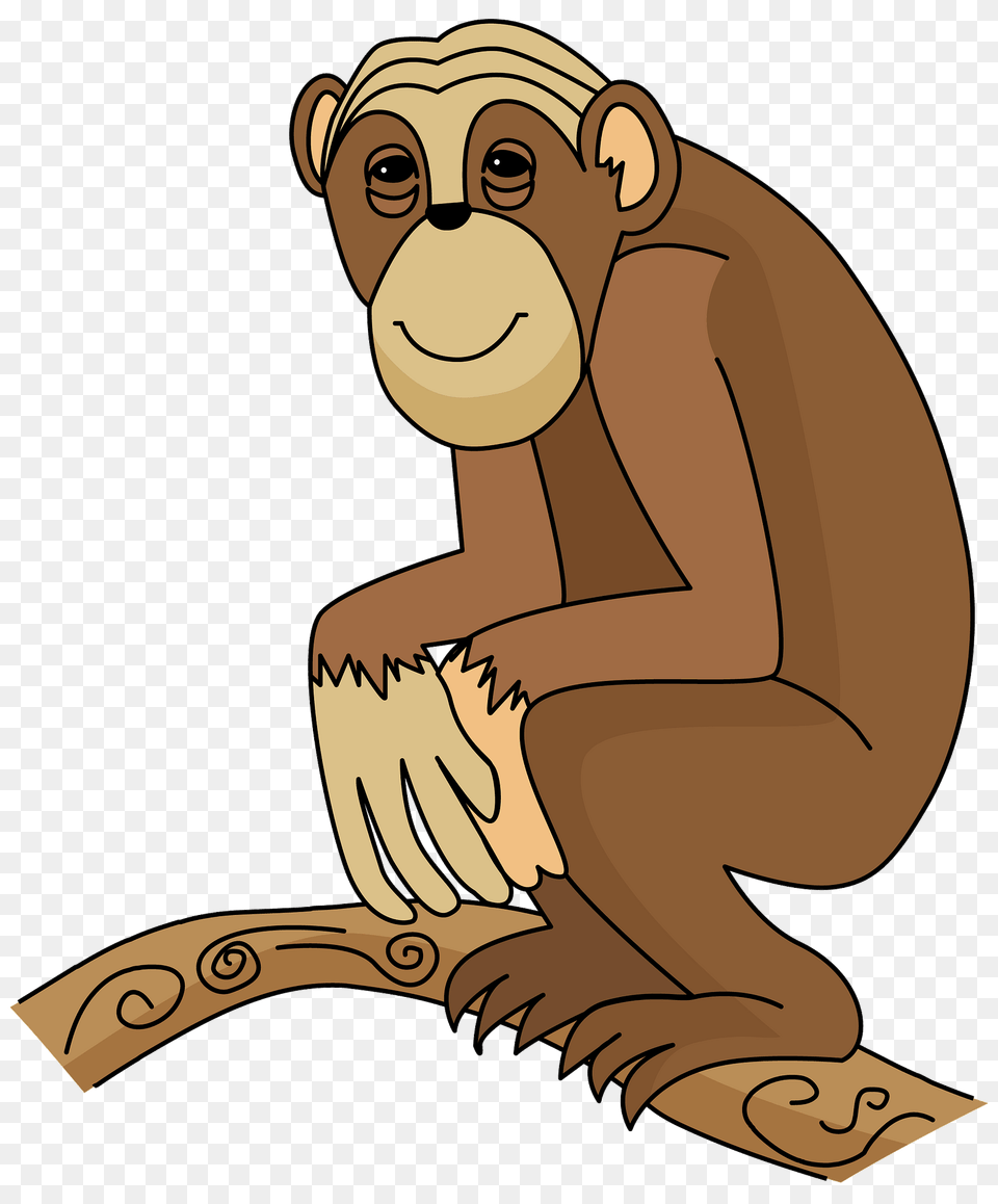 Chimpanzee Clipart, Animal, Mammal, Wildlife, Ape Png Image
