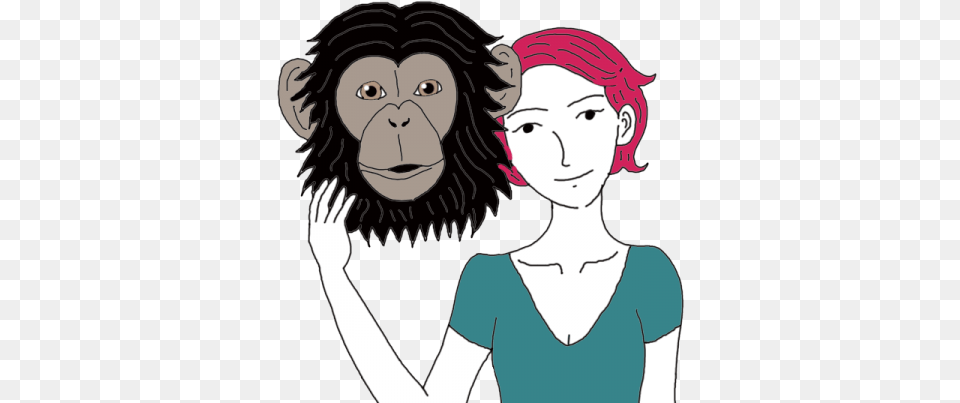 Chimpanzee Human, Adult, Person, Woman, Female Free Png Download