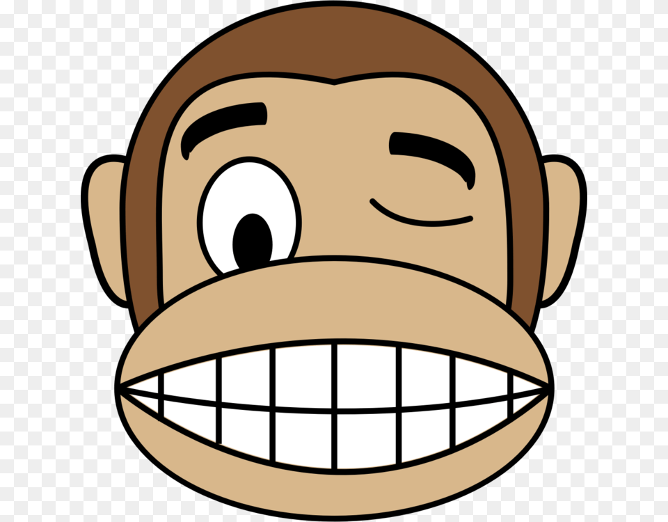 Chimpanzee Monkey Face Primate Cartoon Png Image
