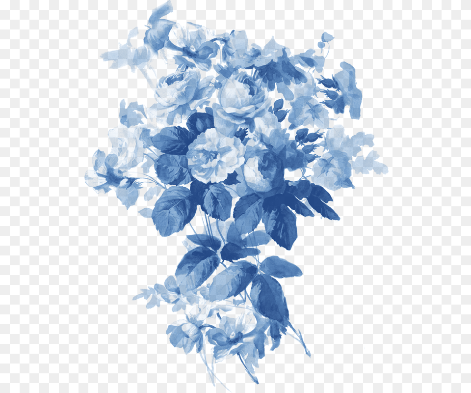 China Blue Flower Left Transparent Blue Flowers, Chart, Plot, Person Free Png Download