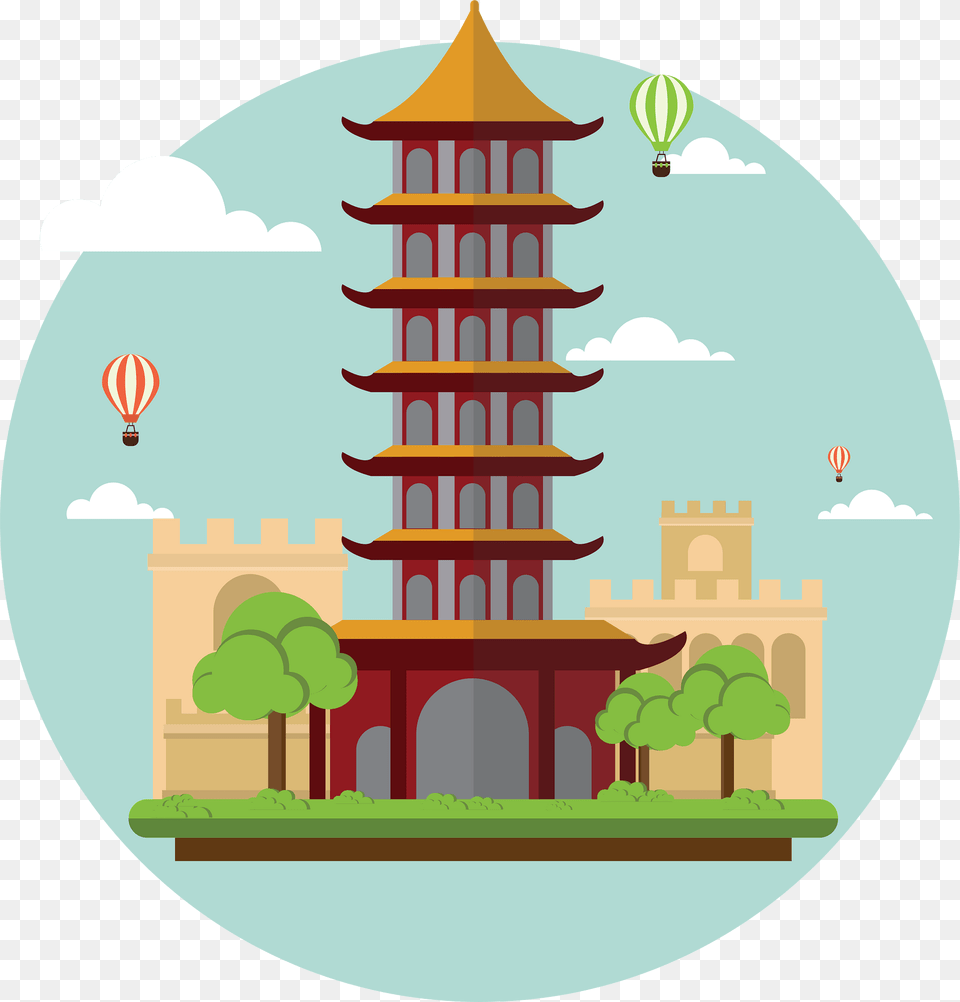 China Clipart, Architecture, Building, City, Pagoda Png Image