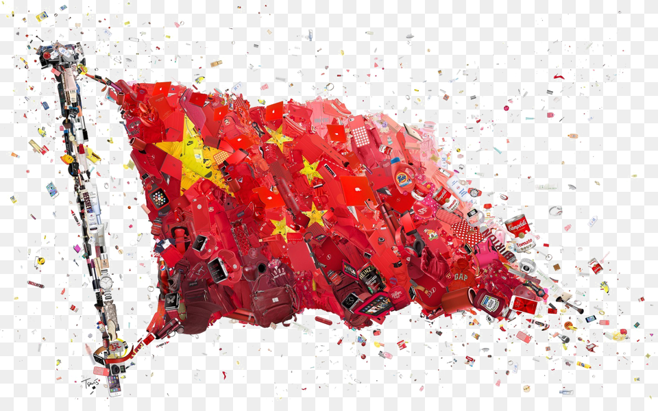 China Flag Download Creative Chinese Flag, Art, Paper, Graphics, Painting Free Png