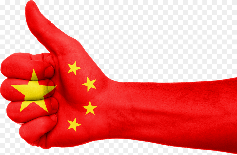 China Flag Hand, Body Part, Clothing, Finger, Glove Png Image